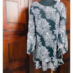 KLD Signature Bell Sleeve Tunic Dress